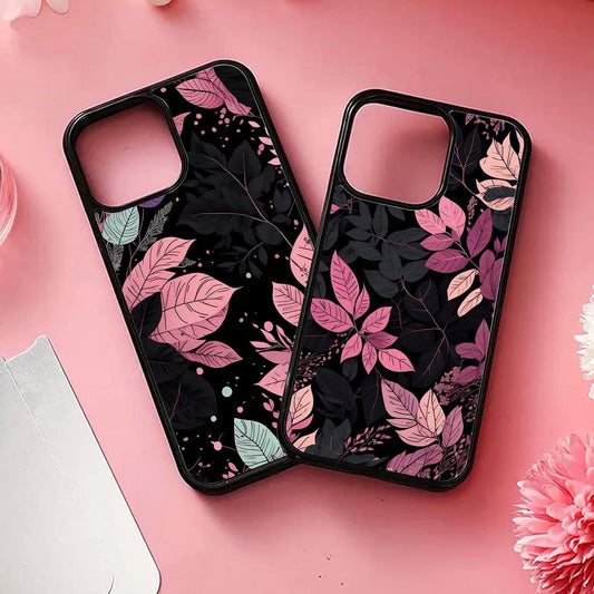 2D customise Glossy Pink Flowers Case