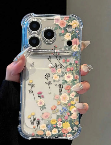 Semi Transparent Flowers Printed Covers
