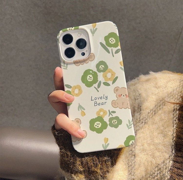 Semi Transparent Flower Printed Cover