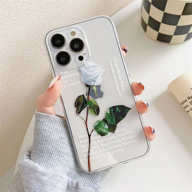 Semi Transparent Flower Printed Cover