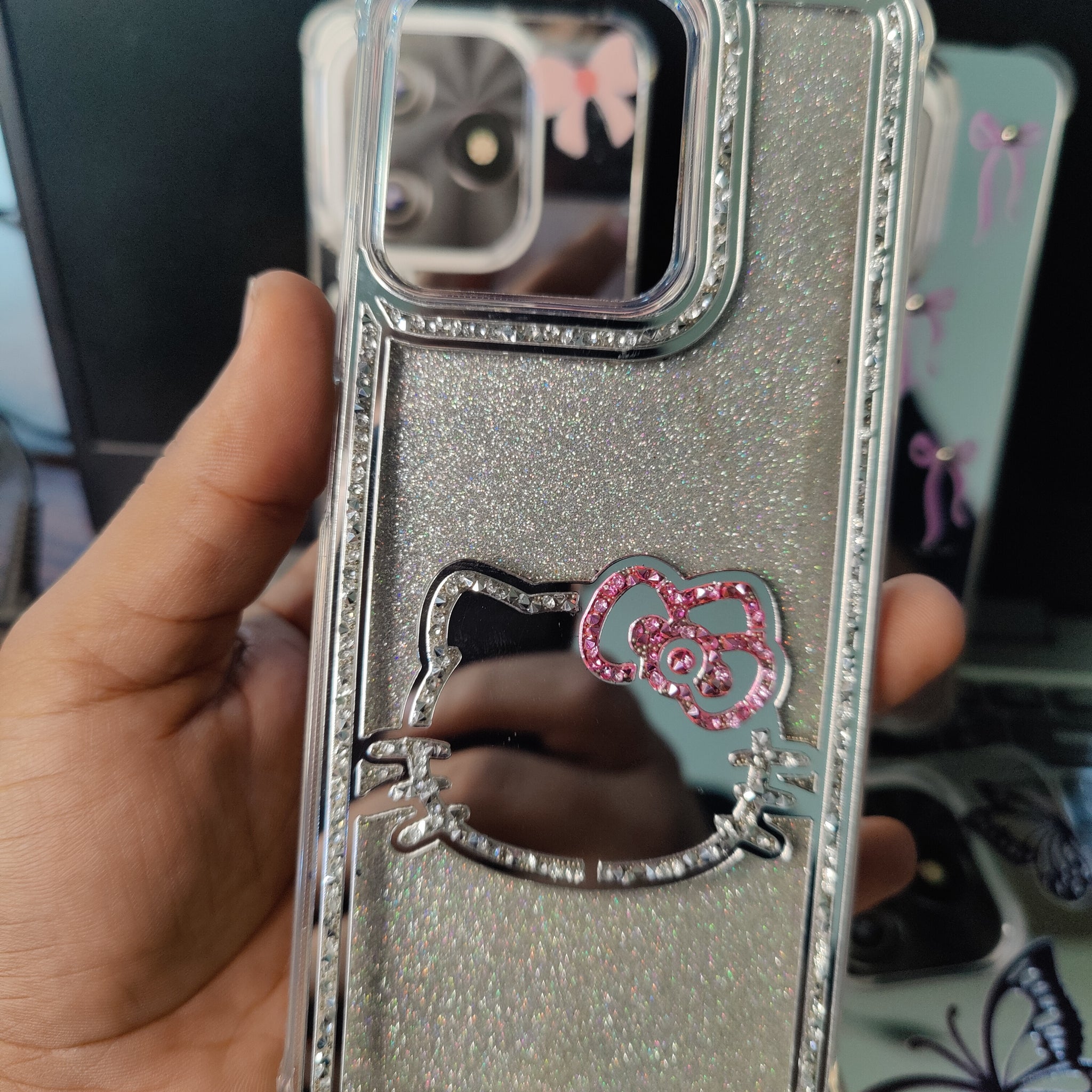 Fancy Glitter Mirror Case