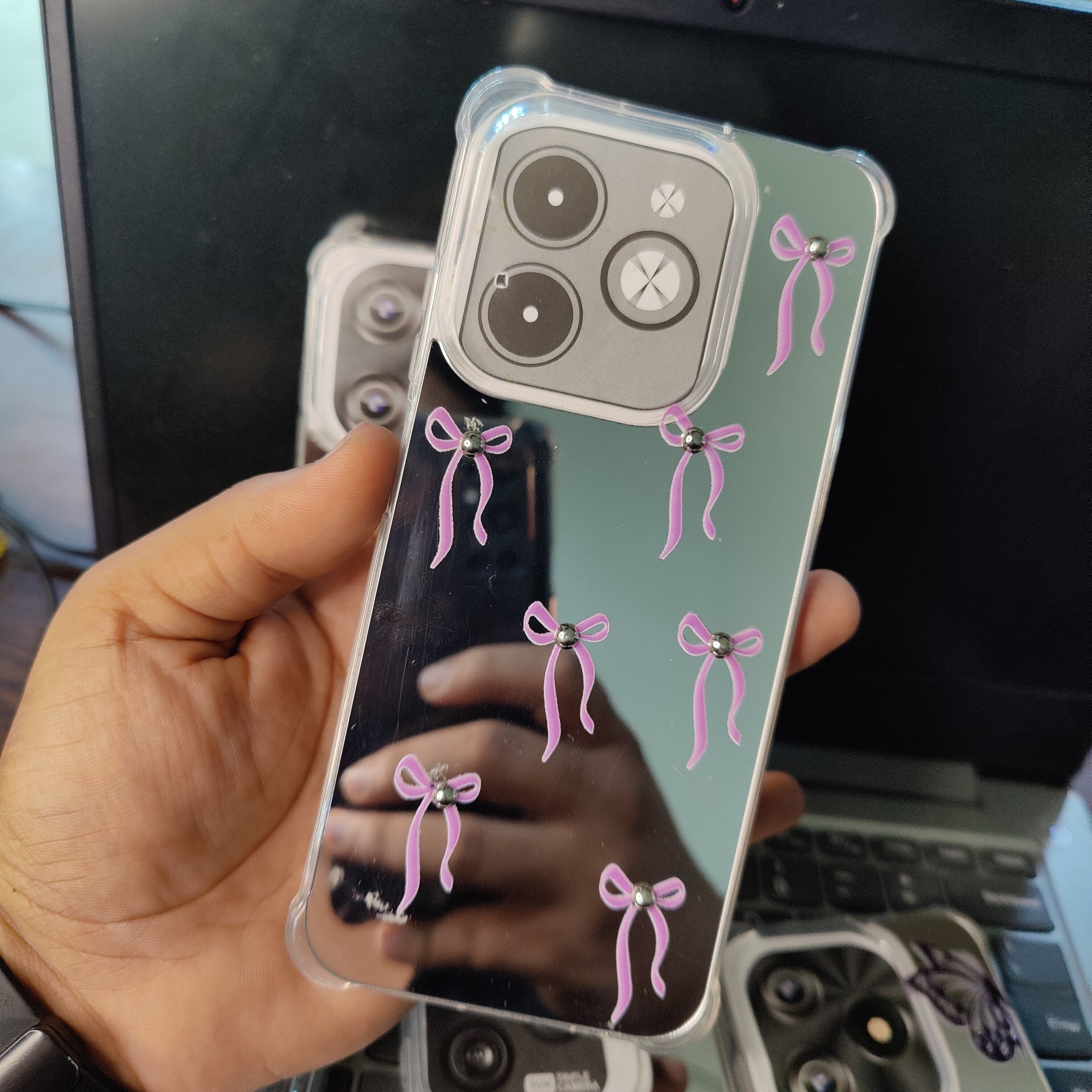 Fancy Glitter Mirror Case