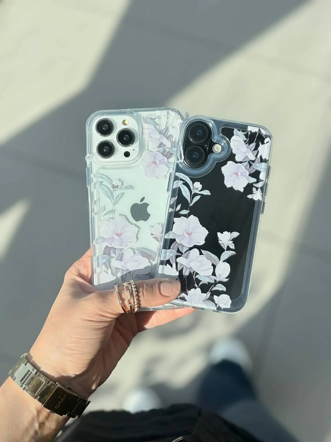 Semi Transparent Flowers  Printed Covers