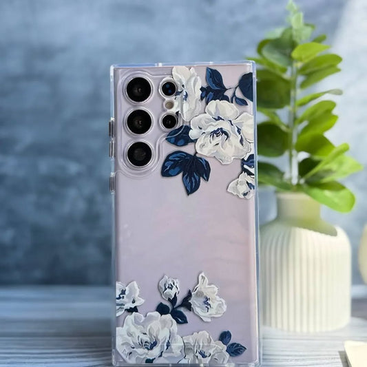 Semi Transparent Flowers  Printed Covers