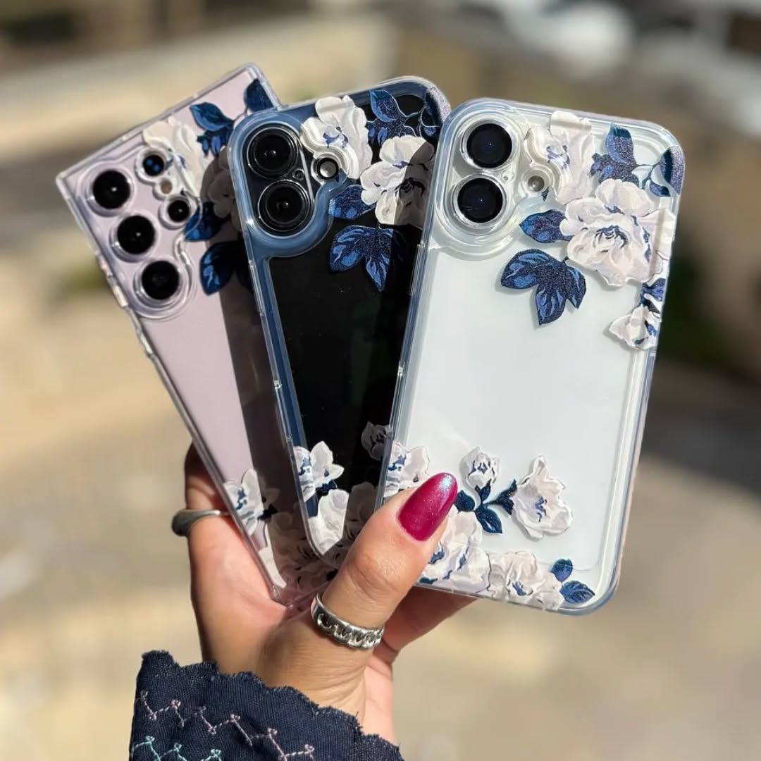 Semi Transparent Flowers  Printed Covers